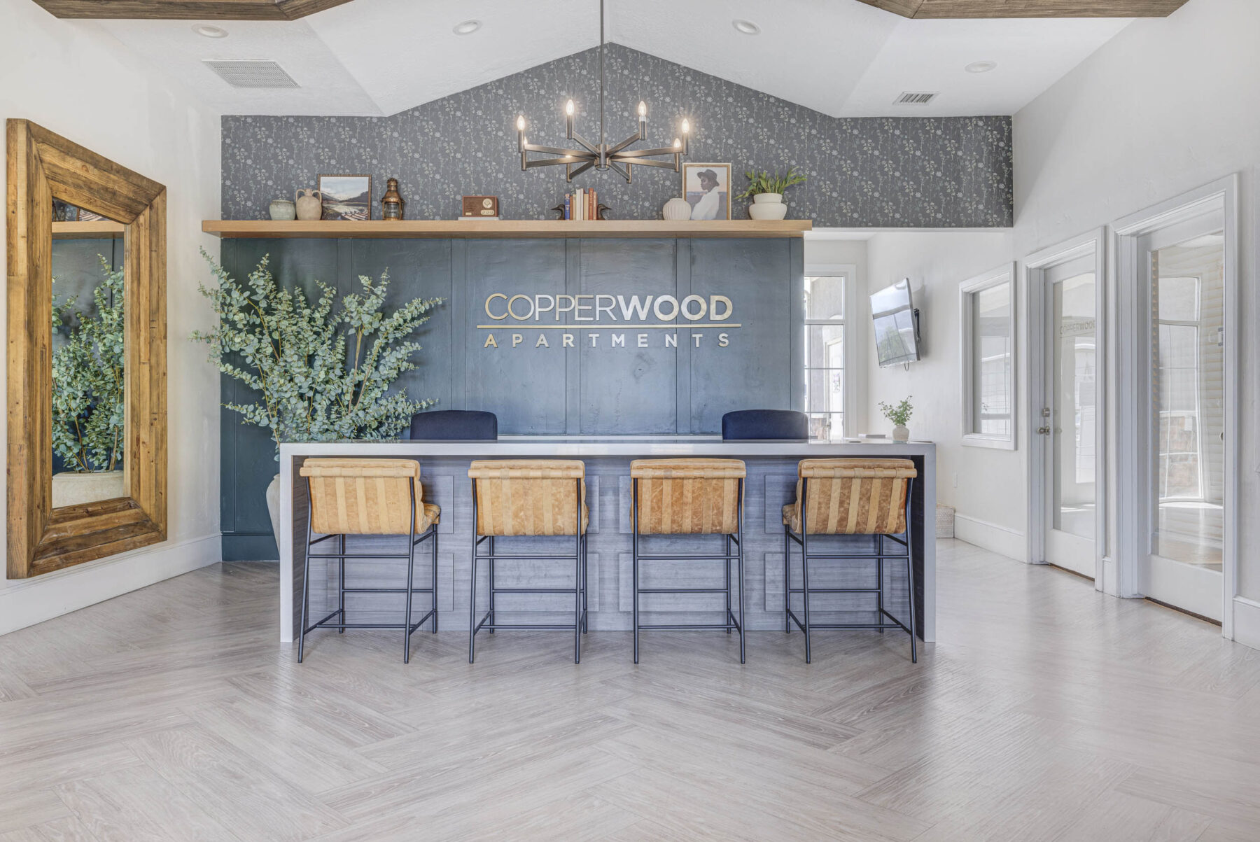 Leasing office at Copperwood luxury apartments in Herriman, Utah